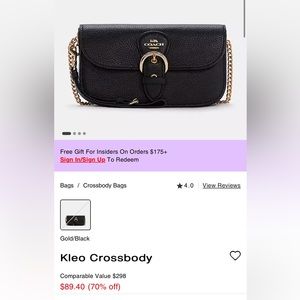 Coach KELO crossbody